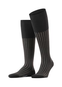 Kniestr&uuml;mpfe Falke "Shadow", Herren, Gr. 41-42, grau (grau, wei&szlig; (3030)), Obermaterial: 93% Baumwolle CO. 7% Polyamid PA., Socken Kniestr&uuml;mpfe