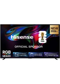 HISENSE Mini-LED-Fernseher "100UR8DS", Energieeffizienz: B, schwarz (schwarz, dunkelgrau), 100 &Prime;, Fernseher, Mini-LED-Fernseher
