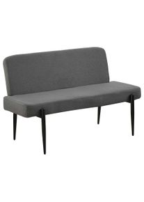 Essbank OTTO HOME "Frida", grau (anthrazit, schwarz), B:140cm H:88cm T:66cm, Stoff, Sitzb&auml;nke, Essbank, Federkern, pflegeleichtem Velours oder Webstoff Bezug, Breite 160 cm