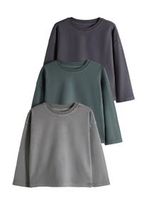 The Set Pojkar T-shirt marinbl&aring; / gr&aring; / gr&ouml;n Storlek 134