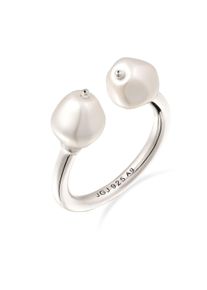 Perlenring Elli Premium "Ring mit Perlen von Swarovski(R) 925 Sterling Silber" Gr. 54, silber, Fingerringe, Damen, 54, Silber 925 (Sterlingsilber), Perlenring