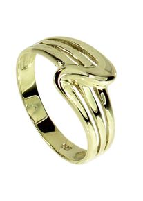 OSTSEE-SCHMUCK, Damen, Fingerring &raquo;- Ursine - Gold 333/000 - ohne Stein&laquo;, Gold 333-goldfarben-gelb, 66, interessanter Ring aus Gold 333/000