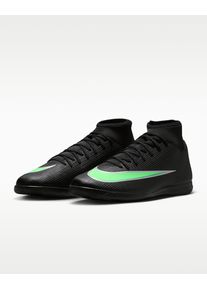 Fu&szlig;ballschuh Nike "Mercurial Superfly 11 Club", Herren, Gr. 45, schwarz (schwarz, illusion gr&uuml;n, schwarz), Synthetik, Textil, Schuhe Fu&szlig;ballschuh, f&uuml;r Hallen- und Hartpl&auml;tze