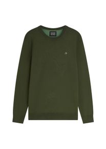 Sweatshirt SCOTCH & SODA "Strickpullover Core Viskose Pullover", Herren, Gr. XL, gr&uuml;n (dunkelgr&uuml;n), Obermaterial: 81% Viskose CV. 19% Nylon NY., Sweatshirts Sweatshirt