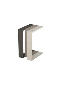 Livetastic Beistelltisch, Anthrazit, Grau, Holzwerkstoff, rechteckig, 40x57x30 cm, Wohnzimmer, Wohnzimmertische, Beistelltische, Beistelltische eckig