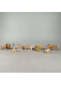 Schleich Tiere Bundle Raubkatzen 7 Teile L&ouml;wen & Gepardene
