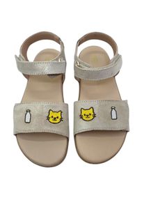 Lio&friends Flickor Sandal 'LIO&friends - sandale - M&auml;dchen - Barfu&szlig;sandale - beige' beige Storlek 24
