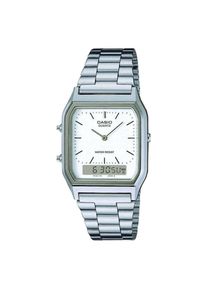 Casio, Armbanduhr, AQ230A-7DMQD, Silber, Weiss