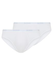 Minislip Sloggi "Men Basic", Herren, Gr. 5, wei&szlig;, Single Jersey, Obermaterial: 94% Baumwolle, 6% Elasthan, unifarben, k&ouml;rpernah, Unterhosen Minislip, elastischer, weicher Taillenbund