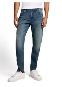 Bequeme Jeans Tom Tailor Denim, Herren, Gr. 34, L&auml;nge 34, tinted blau denim, Denim/Jeans, Obermaterial: 98% Baumwolle, 2% Elasthan. Futter: 65% Polyester, 35% Baumwolle, unifarben, bequem lang, Jeans Bequeme Jeans, im 5-Pocket-Style / Tapered Legs und mit Stretch