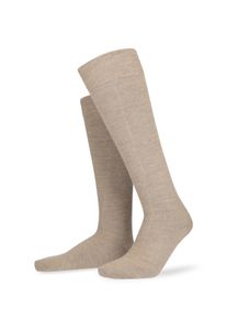 Kniestr&uuml;mpfe Hudson "RELAX WOOLMIX CLIMA", Herren, Gr. 43-46, beige (beigemeliert), Obermaterial: 53% Baumwolle, 42% Schurwolle, 4% Polyamid, 1% Elasthan, Socken Kniestr&uuml;mpfe, Herren Kniestr&uuml;mpfe aus einem Mix aus Baum- und Schurwolle