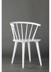 Esszimmerstuhl VENTURE HOME, wei&szlig; (wei&szlig;, wei&szlig;, wei&szlig;), B:55cm H:76cm, Massivholz, St&uuml;hle, Esszimmerstuhl, Holzstuhl, Massivholz, abgerundete Form, einladend, skandinavisch