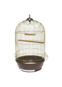 Panama Pet Vogelk&auml;fig 40x40x70 cm gold/braun, Vogelk&auml;fig + Voliere