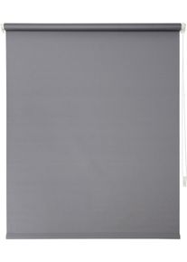 Seitenzugrollo Indeko "Simply-Fix Klemmrollo", grau (grau, wei&szlig;, wei&szlig;), B:100cm H:150cm, Polyester, Rollos, Seitenzugrollo, Verdunklung, Sichtschutz, UV-Schutz