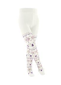 Feinstrumpfhose Falke "Nordic Fair Isle", M&auml;dchen, Gr. 98-104, wei&szlig; (off, wei&szlig; (2040)), Strumpfhosen Feinstrumpfhose