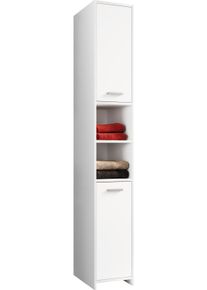 Hochschrank VCM "Holz Badm&ouml;bel Bad Hochschrank Badschrank Zalo", wei&szlig;, B:30cm T:30cm, Obermaterial: 100% Holz Wood., Schr&auml;nke, Hochschrank