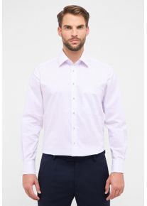 Langarmhemd ETERNA "COMFORT FIT", Herren, Gr. 43, Normalgr&ouml;&szlig;en, wei&szlig; (lavender), Popeline, 100% Baumwolle, normal, Manschette, Hemden Langarmhemd, NON IRON (b&uuml;gelfrei)