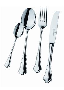 Besteck-Set "Chippendale", silber (silberfarben), 30 Stk., Chromnickelstahl 18/10, PICARD & WIELP&Uuml;TZ SOLINGEN, Essbesteck-Sets, Besteck-Set, poliert