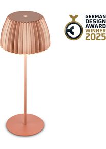 Briloner Leuchten LED Tischleuchte "Akku LED Tischleuchte", braun (kupferfarben), Leuchten, LED Tischleuchte