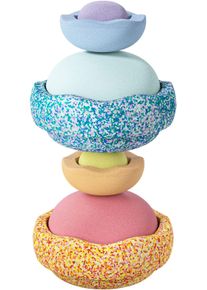 Balancetrainer Stapelstein "Stapelstein Inside Set, 8 Teile", bunt (pastel), Balancetrainer, Kinder, EPP (Expanded Polypropylene), Balancetrainer, Made in Germany