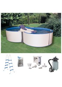 Achtformpool MY POOL BWT "JOY 3", wei&szlig;, B:320cm H:120cm L:525cm, Schwimmbecken, Achtformpool, H&ouml;he 120 cm, in verschiedenen Gr&ouml;&szlig;en erh&auml;ltlich