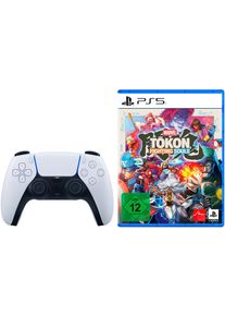 Playstation 5 Wireless-Controller "MARVEL Tōkon: Fighting Souls&trade; Standard Ed. + DualSense", wei&szlig;, B:16cm H:6,6cm T:10,6cm, Spielecontroller, Wireless-Controller