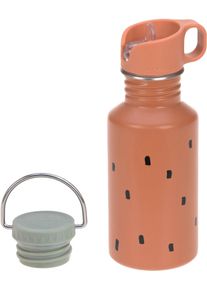 L&auml;ssig Trinkflasche L&Auml;SSIG "Happy Prints, Caramel", Kinder, Gr. 500ml, braun (caramel), Edelstahl, Trinkflaschen Trinkflasche