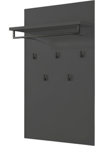 M&auml;usbacher Garderobenpaneel M&Auml;USBACHER "Nova Garderobe", anthrazit matt lack nb, B:69cm H:123cm T:28cm, Holzwerkstoff, Garderobenpaneele, Garderobenpaneel, mit Kleiderstange und Hutablage BHT 69x123x28 cm