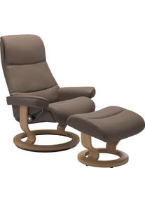 Relaxsessel stressless "View", braun (mole batick), B:78cm H:105cm T:78cm, Leder BATICK: BATICK ist ein leicht korrigiertes, durchgef&auml;rbtes und genarbtes M&ouml;belleder, bei dem die meisten Unebenheiten und Spuren in der Regel entfernt wurden.;Leder PALOMA: PALOMA ist ein durchgef&auml;rbtes Semianilin-M&ouml;belleder mit nat&uuml;rlicher Narbung.;ROHLEDER Stoff Q2 FARON: Ein fester zuverl&auml;ssiger Boucl&eacute; mit einem st