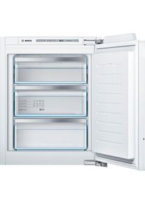 Bosch Einbaugefrierschrank "GIV11AFE0", Energieeffizienz: E, wei&szlig;, B:55,8cm H:71,2cm T:54,5cm, Gefrierschr&auml;nke, Low Frost: geringere Eisbildung & schnelleres Abtauen, Einbaugefrierschrank