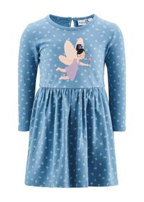 Sommerkleid happy girls "M&auml;dchenkleid", M&auml;dchen, Gr. 104, EURO-Gr&ouml;&szlig;en, Stoff, blau (dove blau), Stoff, 100% Baumwolle, normal, Kleider Sommerkleid