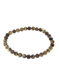 Armband OSTSEE-SCHMUCK "OSTSEE-SCHMUCK Armband Kugel 6 mm Armband Kugel 6 mm", schwarz (wei&szlig;, neutral), Armb&auml;nder, Damen, 19cm, Bernstein, Armband
