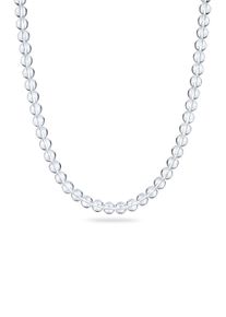 Silberkette Elli "Halskette Rock Crystal Transparent 925 Sterling Silber" Gr. 40, silber, Halsketten, Damen, Silber 925 (Sterlingsilber), Silberkette