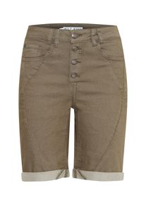 Stoffhose PULZ JEANS "Damen Casual Hose PZROSITA", Damen, Gr. 36, N-Gr, gr&uuml;n (kalamata), Obermaterial: 65% Baumwolle CO. 32% Polyester PES. 3% Elasthan EL., Hosen Stoffhose