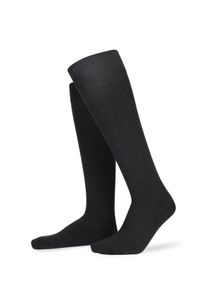 Kniestr&uuml;mpfe Hudson "RELAX WOOLMIX CLIMA", Herren, Gr. 43-46, schwarz (anthrameliert), Obermaterial: 53% Baumwolle, 42% Schurwolle, 4% Polyamid, 1% Elasthan, Socken Kniestr&uuml;mpfe, Herren Kniestr&uuml;mpfe aus einem Mix aus Baum- und Schurwolle