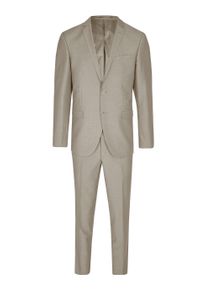 Anzug SteffenKlein "SteffenKlein Anzug", Herren, Gr. 56, N-Gr, beige, Obermaterial: 65% Polyester PES. 35% Viskose CV. Futter: 100% Polyester PES. 100% Polyester PES., uni, slim fit, Anz&uuml;ge Anzug, Slim Fit, Topseller