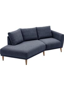 2,5-Sitzer OTTO HOME "Elvis", grau (anthrazit), B:220cm H:80cm T:127cm, 79% PES; 21% PP, Sofas, 2 5-Sitzer, Polsterecke mit offenem Ende im skandinavischen Stil, Massivholzf&uuml;&szlig;e