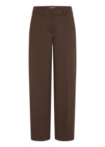 Stoffhose Ichi "Damen Freizeithose IHKATE", Damen, Gr. XXL, N-Gr, braun (chicory coffee), Obermaterial: 74% Polyester PES. 22% Viskose CV. 4% Elasthan EL., Hosen Stoffhose