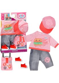 Puppenkleidung Baby Born "Snack Shop Outfit, 43cm", pink (bunt), Puppenkleidung, Baby, Puppenkleidung