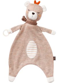 babyFEHN Kuscheltuch FEHN "Schmusetuch Teddy", Baby, braun, Baumwolle, Schnuffelt&uuml;cher Kuscheltuch, mit Schnuller-Befestigung