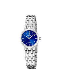 Quarzuhr Festina "Mademoiselle", blau (silberfarben, blau), Armbanduhren, Damen, Quarzuhr, Armbanduhr, Damenuhr, Edelstahlarmband, analog
