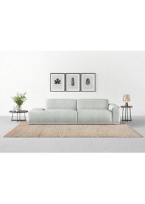 Big-Sofa Trendmanufaktur "Braga, mit hochwertigem Kaltschaum, Megasofa, Japandi-Design", silber, B:277cm H:72cm T:107cm, 100% Polyester, Sofas, Big-Sofa, modernes Big-Sofa, Couch mit hohem Sitzkomfort, 277/72/107 cm (B/H/T)