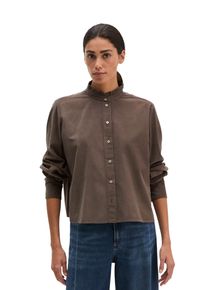 Marc O'Polo R&uuml;schenbluse MARC O'POLO, Damen, Gr. 40, stone taupe, Cord, Obermaterial: 78% Baumwolle, 22% Lyocell, unifarben, regular fit h&uuml;ftlang, 1-Knopf-Manschette, Blusen R&uuml;schenbluse, in Cord-Qualit&auml;t, mit Bio-Baumwolle