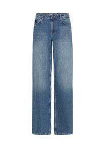 Regular-fit-Jeans Pulz Jeans "Damen Jeans PZVEGA", Damen, Gr. 32, L&auml;nge 30, blau (medium blau denim), Obermaterial: 99% Baumwolle CO. 1% Elasthan EL., Jeans Regular-fit-Jeans