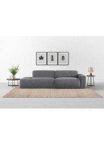 Big-Sofa Trendmanufaktur "Braga, mit hochwertigem Kaltschaum, Megasofa, Japandi-Design", grau (dunkelgrau), B:277cm H:72cm T:107cm, 92% Polyester, 8% Nylon, Sofas, Big-Sofa, modernes Big-Sofa, Couch mit hohem Sitzkomfort, 277/72/107 cm (B/H/T)