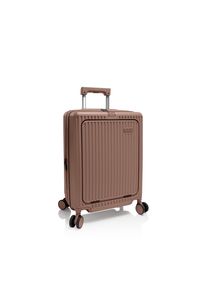 Handgep&auml;ck-Trolley Heys "Heys Latch", Damen, Gr. B/H/T: 53cm x 38,3cm x 22,4cm, clay braun, Aluminium, Polycarbonat, Polyester, Strukturmuster, leichte Abriebeffekte, matt, unifarben, Basic, Koffer Handgep&auml;ck-Trolley, Reisekoffer, Trolley, handgep&auml;cktauglich mit Volumenerweiterung