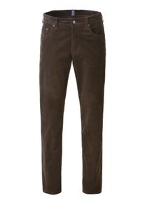 Chinohose MEYER "M5 Six 2-6599", Herren, Gr. W38/L34, L&auml;nge 34, braun, Obermaterial: 98% Baumwolle CO. 2% Elasthan EL., uni, regular fit, Hosen Chinohose, aus softem Cord M5 Serie