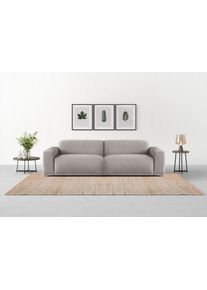 Big-Sofa Trendmanufaktur "Braga Japandi-Design, mit hochwertigem Kaltschaum, Megasofa, in Cord", grau (taupe), B:254cm H:72cm T:107cm, 92% Polyester, 8% Nylon, Sofas, Big-Sofa, modernes Big-Sofa, Couch mit hohem Sitzkomfort, 254/72/107 cm (B/H/T)