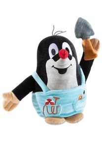 Kuscheltier Heunec "Kleiner Maulwurf GRS G&auml;rtner 30 cm", schwarz (schwarz, blau), Pl&uuml;schfiguren, KinderH:30cm, Polyester, Kuscheltier, H:30cm