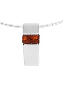 Halsreif OSTSEE-SCHMUCK "OSTSEE-SCHMUCK Halsreif mit Anh&auml;nger Gleiter-Marja" Gr. 42, silber (wei&szlig;, neutral), Halsketten, Damen, 42cm, Silber 925 (Sterlingsilber), L: 42, Halsreif
